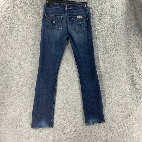 Hudson Womens Jeans Flap Pocket Slim Straight Pants Denim Sz 28 Low Rise - Picture 16 of 16
